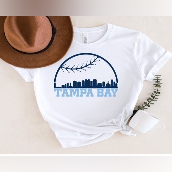 Bella Canvas Tops - Tampa Bay Rays Skyline Tee
